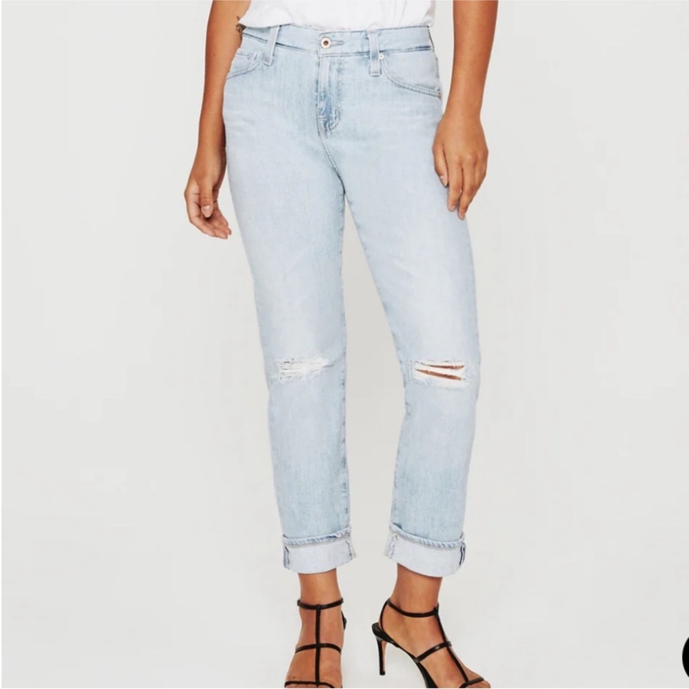 AG Adriano Goldschmied Ex boyfriend slouchy slim Light Blue Boyfriend Jeans